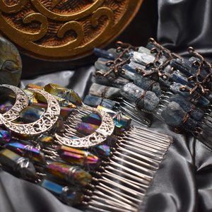 Natural Crystal Hair Comb